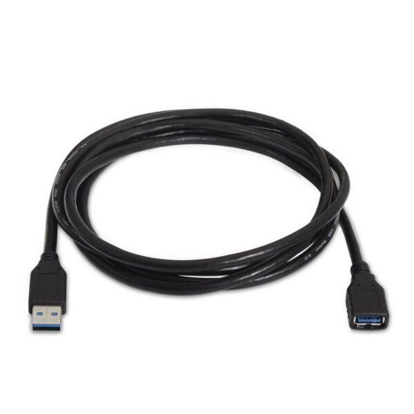 art_ais-cab20a105-0042_2 Cable Alargador USB 3.0 Aisens A105-0042/ USB Macho - USB Hembra/ Hasta 9W/ 625Mbps/ 2m/ Negro