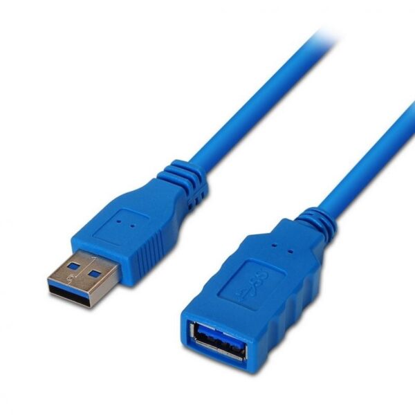 art_ais-cab20a105-0045_1-2 Cable Alargador USB 3.0 Aisens A105-0045/ USB Macho - USB Hembra/ Hasta 9W/ 625Mbps/ 1m / Azul