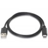Cable USB 2.0 Tipo-C Aisens A107-0050/ USB Tipo-C Macho - USB Macho/ 480Mbps/ 50cm/ Negro