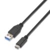 art_ais-cab20a107-0060_1 Cable USB 3.1 Tipo-C Aisens A107-0060/ USB Tipo-C Macho - USB Macho/ 10Gbps/ 1m/ Negro
