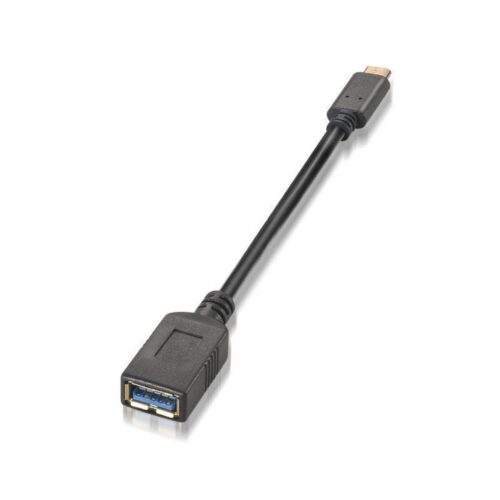 art_ais-cab20a107-0062_1 Cable USB 3.1 Tipo-C Aisens A107-0062/ USB Tipo-C Macho - USB Hembra/ 5Gbps/ 15cm/ Negro