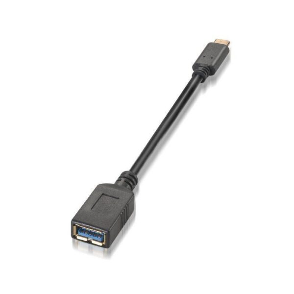 art_ais-cab20a107-0062_1 Cable USB 3.1 Tipo-C Aisens A107-0062/ USB Tipo-C Macho - USB Hembra/ 5Gbps/ 15cm/ Negro