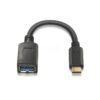 art_ais-cab20a107-0062_2 Cable USB 3.1 Tipo-C Aisens A107-0062/ USB Tipo-C Macho - USB Hembra/ 5Gbps/ 15cm/ Negro