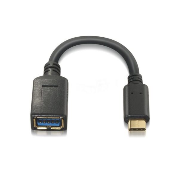 art_ais-cab20a107-0062_2 Cable USB 3.1 Tipo-C Aisens A107-0062/ USB Tipo-C Macho - USB Hembra/ 5Gbps/ 15cm/ Negro