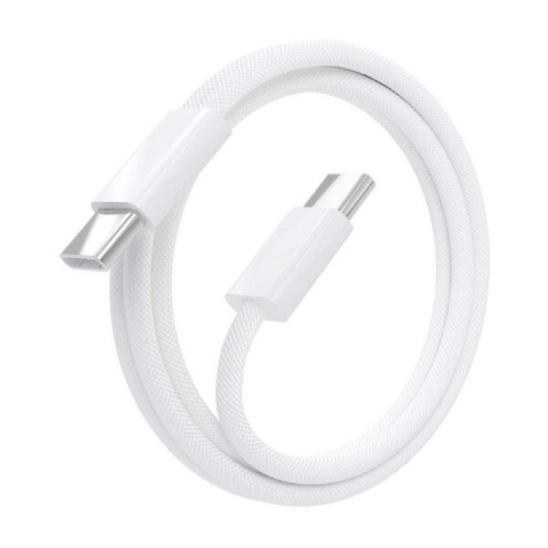 Cable USB 2.0 Tipo-C Aisens A107-0856/ USB Tipo-C Macho - USB Tipo-C Macho/ Hasta 60W/ 480Mbps/ 2m/ Blanco