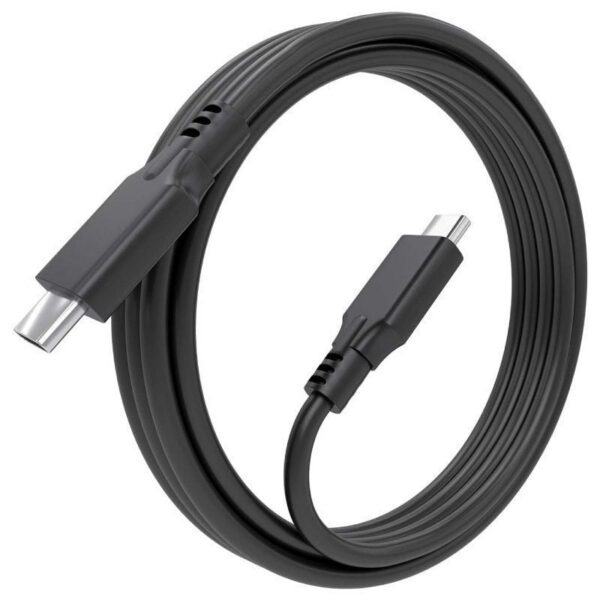 Cable USB 3.2 Tipo-C Aisens A107-0874 20GBPS 5A 100W/ USB Tipo-C Macho - USB Tipo-C Macho/ Hasta 100W/ 20Gbps/ 2m/ Gris