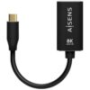 art_ais-cab20a109-0690_2 Conversor Aisens A109-0690/ USB Tipo-C Macho - DisplayPort Hembra/ Hasta 27W/ 1250Mbps/ 15cm/ Negro