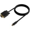 art_ais-cab20a109-0693_1 Cable Conversor Aisens A109-0693/ USB Tipo-C Macho - VGA Macho/ Hasta 27W/ 1250Mbps/ 1.8m/ Negro