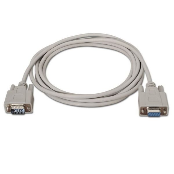 art_ais-cab20a112-0065_2 Cable Serie RS232 Aisens A112-0065/ DB9 Macho - DB9 Hembra/ Hasta 0.15W/ 1.6Mbps/ 1.8m/ Beige