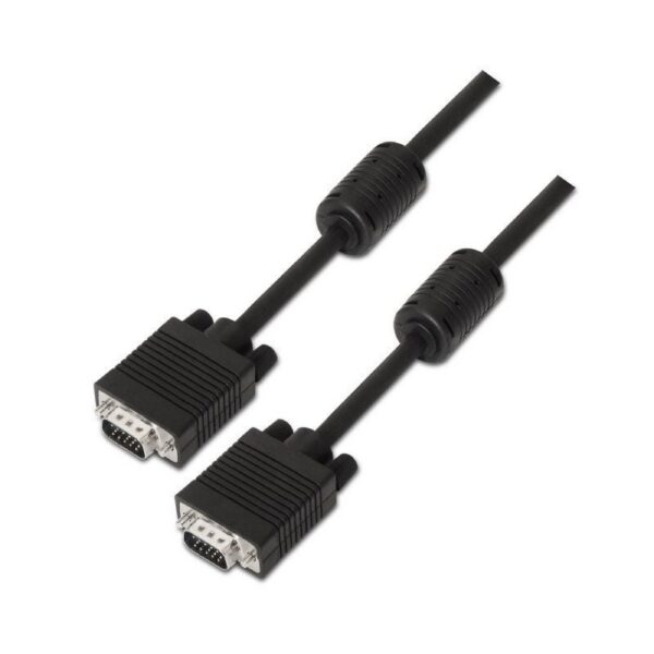 art_ais-cab20a113-0076_1 Cable SVGA Aisens A113-0076/ HDB15 Macho - HDB15 Macho/ Hasta 3W/ 10Mbps/ 20m/ Negro
