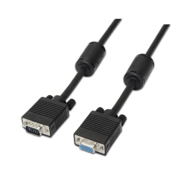 art_ais-cab20a113-0079_1 Cable SVGA Aisens A113-0079/ VGA Macho - VGA Hembra/ Hasta 3W/ 10Mbps/ 3m/ Negro