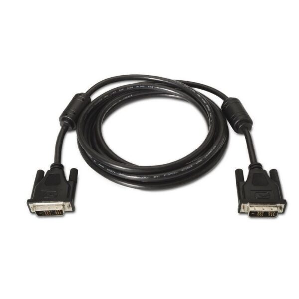 art_ais-cab20a117-0086_2 Cable DVI Aisens A117-0086/ DVI-D Macho - DVI-D Macho/ Hasta 3W/ 10Mbps/ 1.8m/ Negro