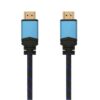 Cable HDMI 2.0 4K Aisens A120-0356 V2/ HDMI Macho - HDMI Macho/ Hasta 10W/ 2250Mbps/ 1m/ Negro/ Azul
