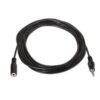 Cable Estéreo Aisens A128-0146/ Jack 3.5 Macho - Jack 3.5 Hembra/ Hasta 0.1W/ 3m/ Negro