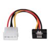 art_ais-cab20a131-0163_1 Cable Alimentación SATA Aisens A131-0163/ Molex 4 PIN Macho - SATA Hembra/ Hasta 54W/ 16cm