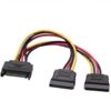 art_ais-cab20a131-0353_1 Cable Alimentación Aisens A131-0353/ SATA Macho - 2x SATA Hembra/ Hasta 54W/ 20cm/ Negro