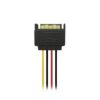 art_ais-cab20a131-0353_2 Cable Alimentación Aisens A131-0353/ SATA Macho - 2x SATA Hembra/ Hasta 54W/ 20cm/ Negro
