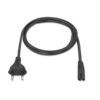 art_ais-cab20a132-0173_2 Cable Alimentación Forma 8 Aisens A132-0173/ CEE7/16 Macho - C7 Hembra/ Hasta 1500W/ 1.5m/ Negro