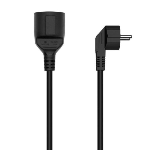 art_ais-cab20a132-0602_1-2 Cable Alargador de Alimentación Aisens A132-0602/ CEE7 Macho - CEE7 Hembra/ Hasta 1500W/ 5m/ Negro