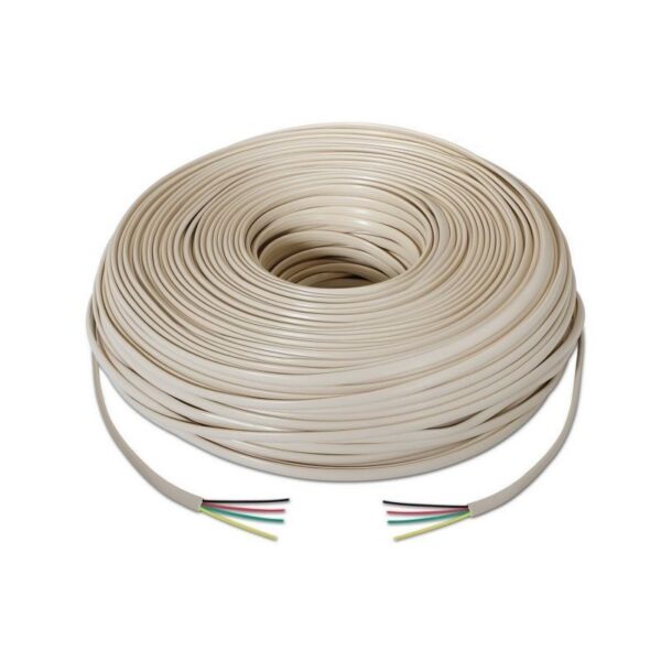 art_ais-cab20a143-0321_2 Bobina de Cable de Teléfono Aisens A143-0321 4C/ 100m/ Beige