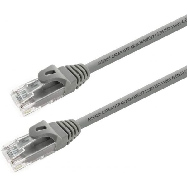 art_ais-cab20a145-0326_2 Cable de Red RJ45 UTP Aisens A145-0326 Cat.6A/ 1m/ Gris