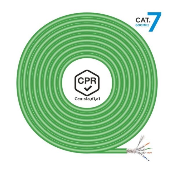 art_ais-cab20a146-0667_2 Bobina de Cable RJ45 SFTP AWG23 LSZH CPR Cca Aisens A146-0667 Cat.7/ 305m/ Verde