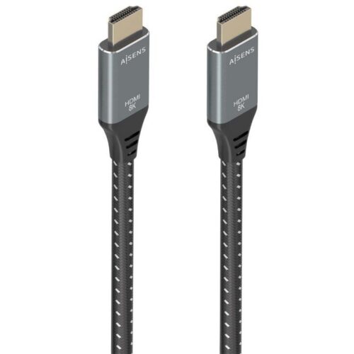 art_ais-cab20a150-0876_1 Cable HDMI 2.1 8K Aisens A150-0876/ HDMI Macho - HDMI Macho/ 5m/ Gris y Negro