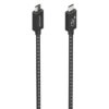 Cable USB 4.0 Tipo-C Aisens A156-0867/ USB Tipo-C Macho - USB Tipo-C Macho/ Hasta 240W/ 1m/ Gris