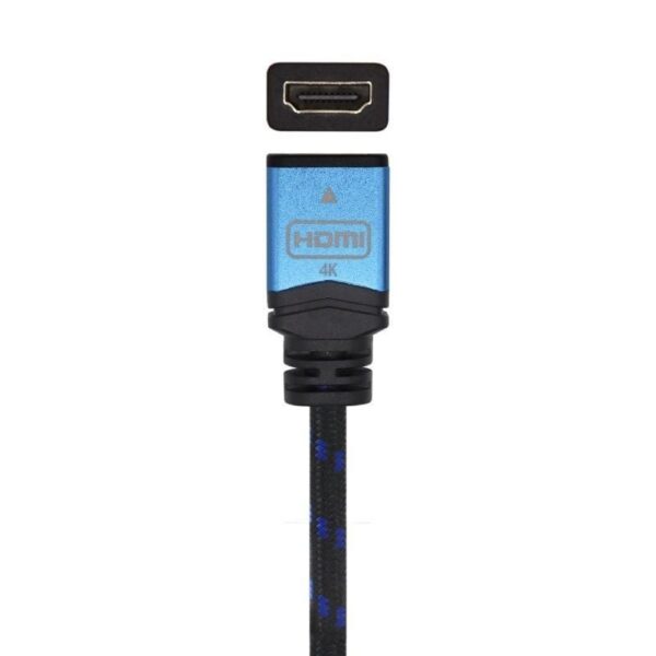Cable Alargador HDMI Aisens A120-0453/ HDMI Macho - HDMI Hembra/ 2m/ Negro/ Azul