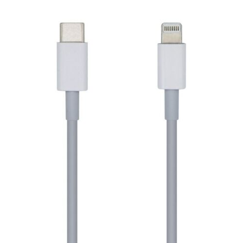 art_ais-cab20ligh20a102-0442_1 Cable USB 2.0 Tipo-C Lightning Aisens A102-0442/ Lightning Macho - USB Tipo-C Macho/ 1m/ Blanco