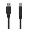 art_ais-cab20usb20a105-0444_1 Cable USB 3.0 Impresora Aisens A105-0444/ USB Tipo-B Macho - USB Macho/ 2m/ Negro