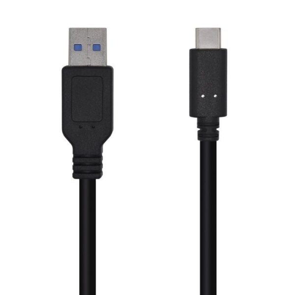 art_ais-cab20usb20a107-0450_1 Cable USB 3.1 Tipo-C Aisens A107-0450/ USB Tipo-C Macho - USB Macho/ 1.5m/ Negro