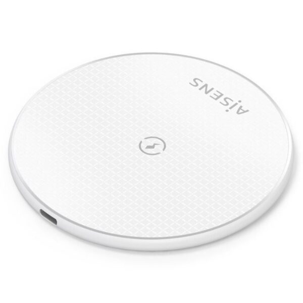 Base de carga Inalámbrica Aisens ASCH-15W1WC057-W/ 15W/ Blanco