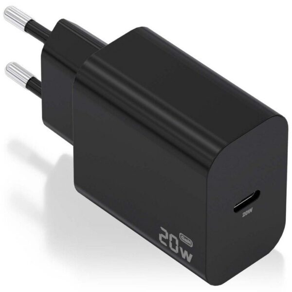art_ais-carga20a110-0939_1 Cargador de Pared GaN Aisens A110-0939/ 1xUSB Tipo-C/ 20W/ Negro