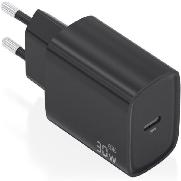 art_ais-carga20a110-0951_1 Cargador de Pared GaN Aisens A110-0951/ 1xUSB Tipo-C/ 30W/ Negro