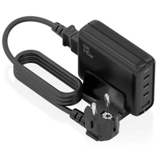 art_ais-carga20asch-140w4p056-bk_1 Cargador GaN 140W Aisens: 3xUSB-C + 1xUSB-A, Carga Ultra Rápida
