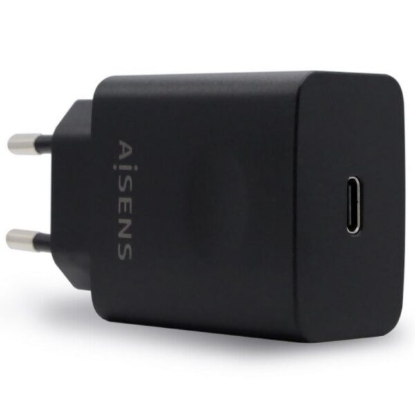 art_ais-carga20asch-1pd20-bk_1 Cargador de Pared Aisens ASCH-1PD20-BK/ 1xUSB Tipo-C/ 20W