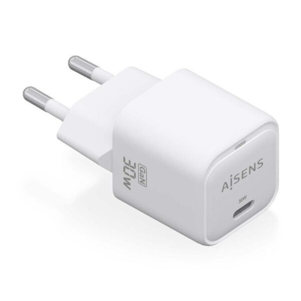 art_ais-carga20asch-30w1p018-w_1 Cargador de Pared GaN Aisens ASCH-30W1P018-W/ 1xUSB Tipo-C/ 30W
