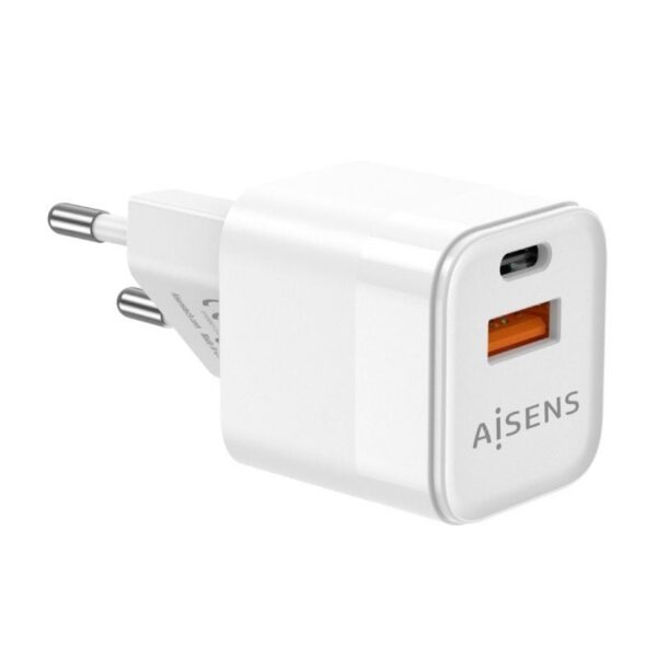 art_ais-carga20asch-30w2p004-w_2 Cargador de Pared GaN Aisens ASCH-30W2P004-W/ 1xUSB Tipo-C/ 1xUSB/ 30W
