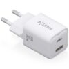 art_ais-carga20asch-30w2p020-w_1 Cargador de Pared GaN Aisens ASCH-30W2P020-W/ 1xUSB Tipo-C/ 1xUSB/ 30W