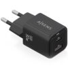 art_ais-carga20asch-30w2p021-bk_1 Cargador de Pared GaN Aisens ASCH-30W2P021-BK/ 1xUSB Tipo-C/ 1xUSB/ 30W
