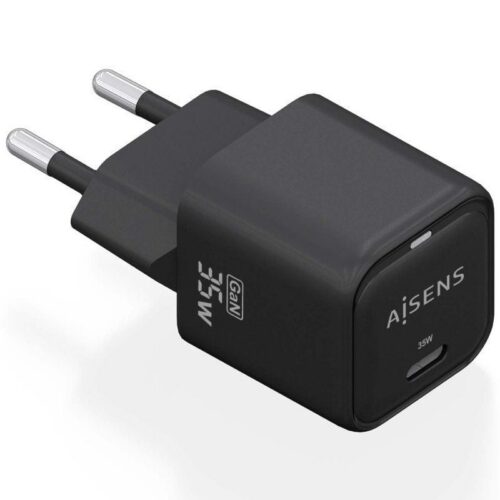 art_ais-carga20asch-35w1p023-bk_1 Cargador de Pared GaN Aisens ASCH-35W1P023-BK/ 1xUSB Tipo-C/ 35W