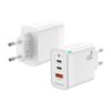 Cargador de Pared GaN Aisens ASCH-65W3P007-W/ 2xUSB Tipo-C/ 1x USB/ 65W