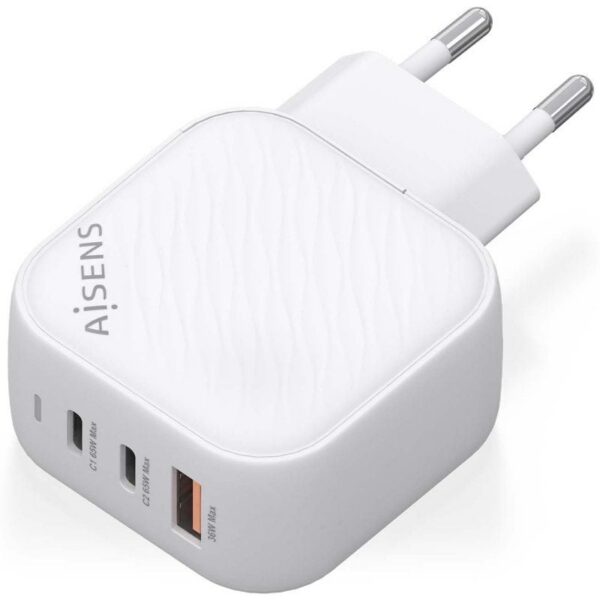 art_ais-carga20asch-65w3p026-w_2 Cargador de Pared GaN Aisens ASCH-65W3P026-W/ 2xUSB Tipo-C/ 1xUSB/ 65W