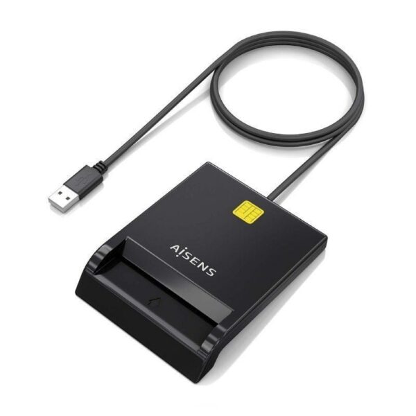 art_ais-dni20ascr-sn06-bk_2 Lector de DNI y Tarjetas Aisens ASCR-SN06-BK/ USB 2.0/ Negro