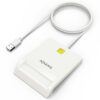 Lector de DNI y Tarjetas Aisens ASCR-SN07-W/ USB 2.0/ Blanco