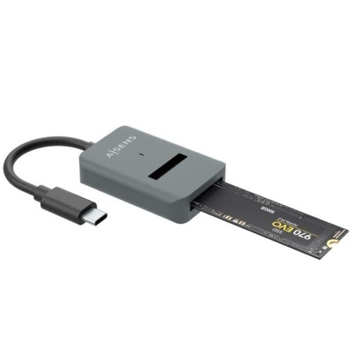 art_ais-dock20m220asuc-m2d012-gr_1-2 Dock USB Tipo-C para SSD M2 SATA/NVMe Aisens ASUC-M2D012-GR/ Gris