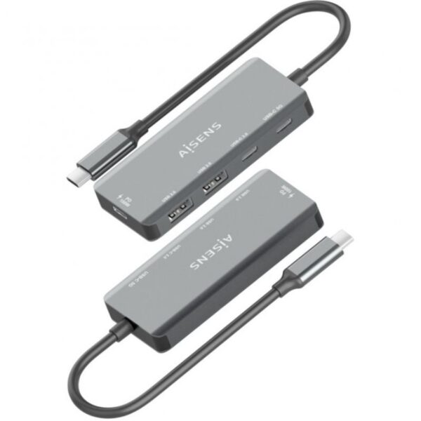 art_ais-hub20a109-0946_2 Hub USB Tipo-C Aisens A109-0946/ 2xUSB/ 2xUSB Tipo-C/ 1xUSB Tipo-C PD/ Gris