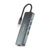 Docking USB Tipo-C Aisens ASUC-5P011-GR/ 1xHDMI 4K/ 2xUSB/ 1xRJ45/ 1xUSB Tipo-C/ 1xUSB Tipo-C PD/ Gris