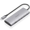 Docking USB Tipo-C Aisens ASUC-7P031-GR/ 1xHDMI 4K/ 1xUSB/ 2xUSB Tipo-C/ 1xLector Tarjetas/ 1xUSB Tipo-C PD/ Gris
